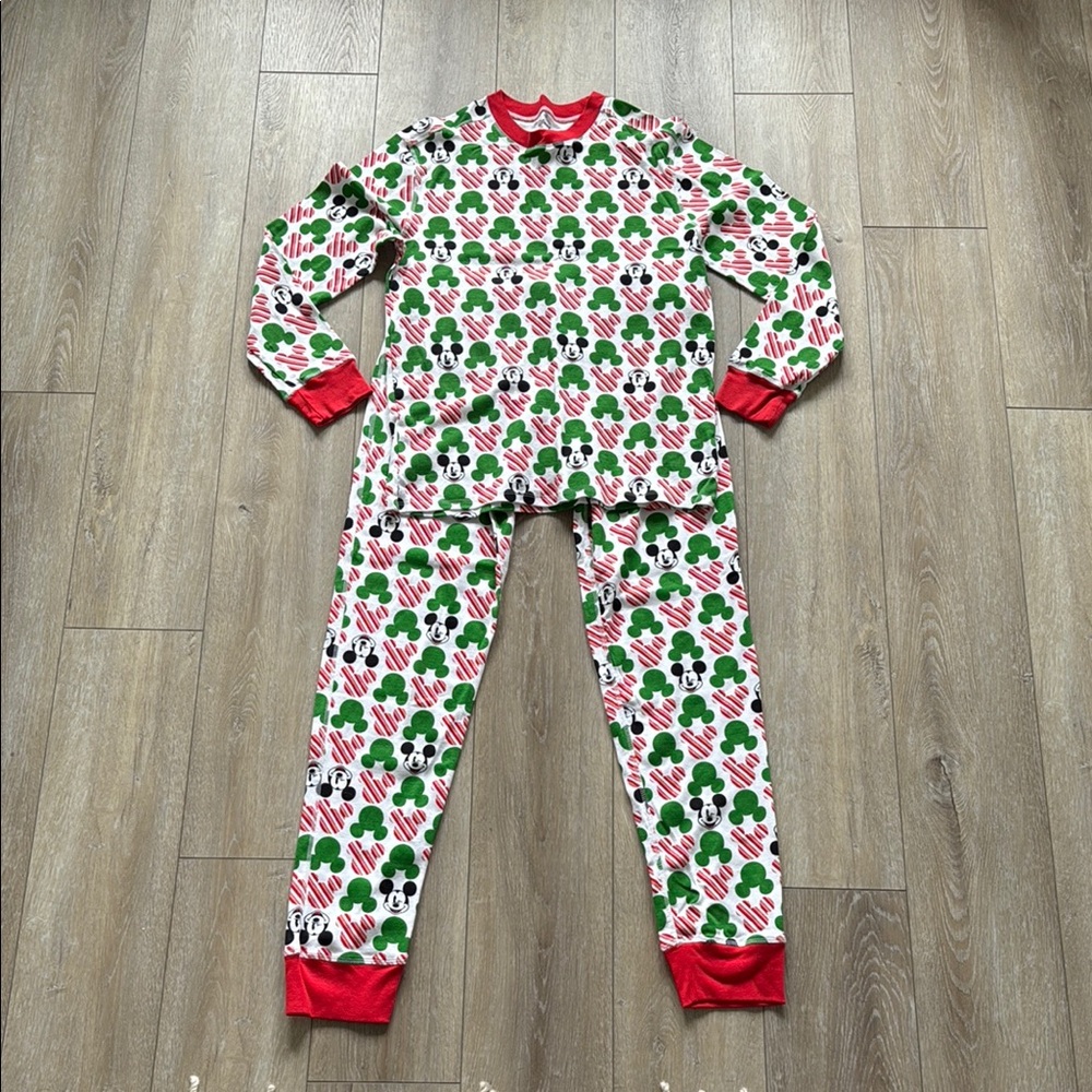 Disney Christmas Festive Red and Green Men’s Pajamas - Set Size Medium